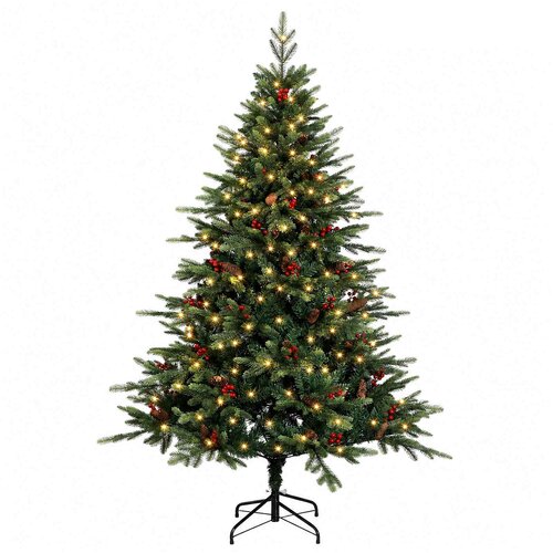  Umjetno božićno drvce s nogom 120 cm 150 LED lampica Slike