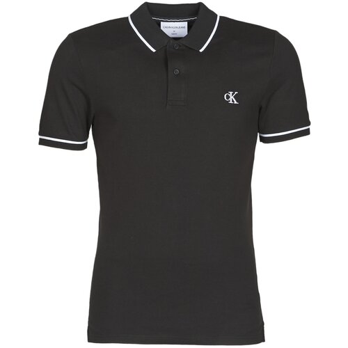 Calvin Klein Jeans tipping slim polo crna Slike