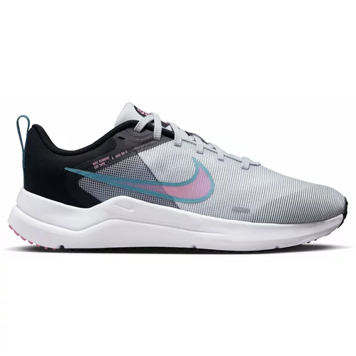 Nike Tenisice za trčanje 'Downshifter 12' sivkasto plava / svijetlosiva / roza / crna