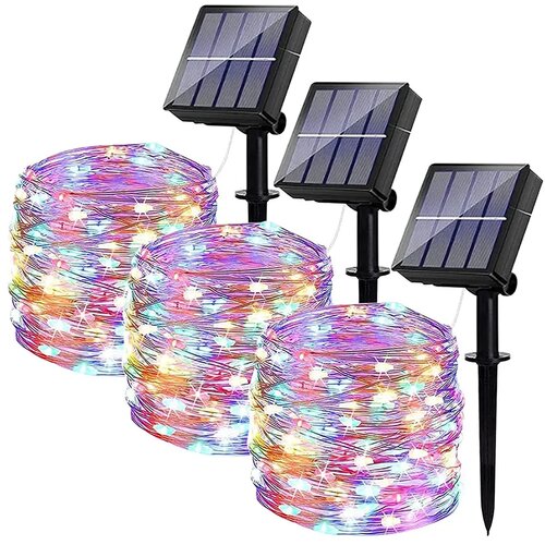  novogodi&amp;scaron;nje solarne lampice &amp;scaron;arene 30 metara Slike