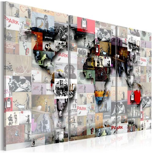  Slika - Modern World's Map 120x80 Cijene