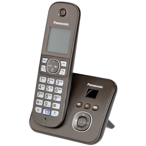 Panasonic KX-TG6821GA mocca smeđi bežični telefon Slike