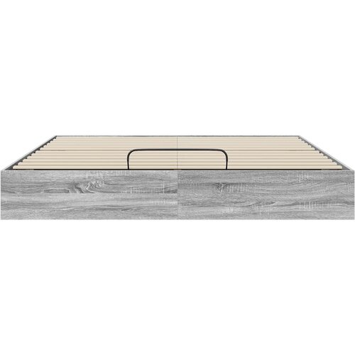  Otomanski krevet s pohranom Sivi Sonoma 203 x 180 x 25 cm Slike