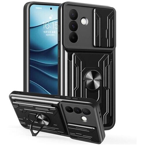  Maska za Samsung A57 5G/ A576B Titan Ring Wallet crna Slike