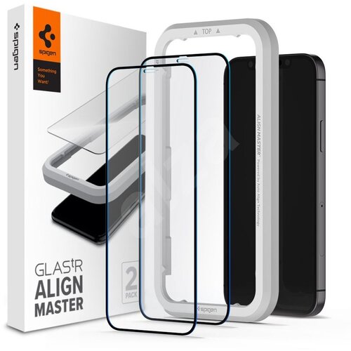  KALJENO STAKLO SPIGEN ALM GLASS FC 2-PACK IPHONE 12 PRO MAX Slike