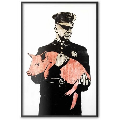  Plakat - Police Pig 29.7x42 Crni okvir Cene