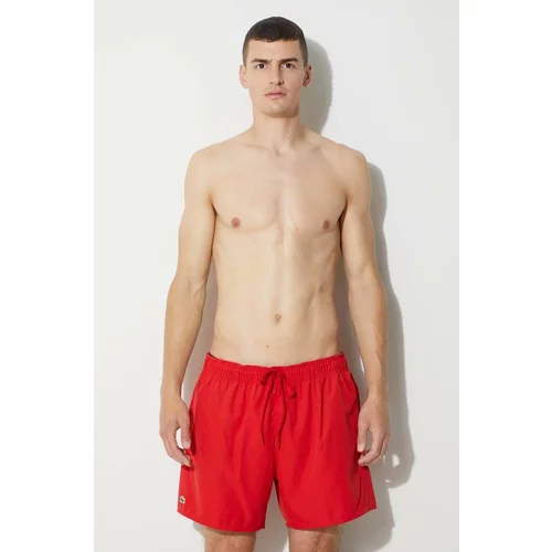 Lacoste Kratke hlače za kupanje boja: crvena, MH6270-528