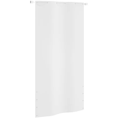 vidaXL Balkonski zastor bijeli 120 x 240 cm od tkanine Oxford