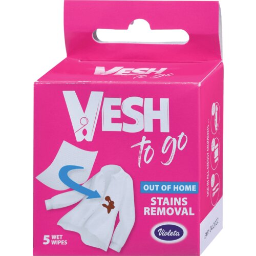 Violeta robčki VESH TO GO za madeže Slike