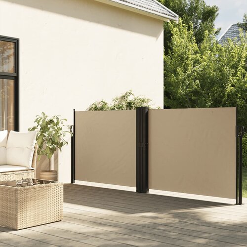 VidaXL Uvlačiva bočna tenda 100 x 600 cm bež Slike