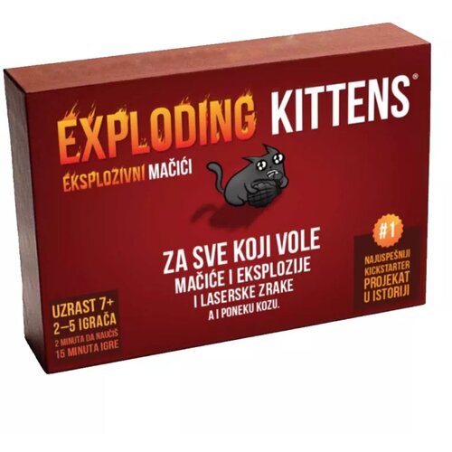 Exploding Kittens Board Game Eksplozivni Mačići Cene