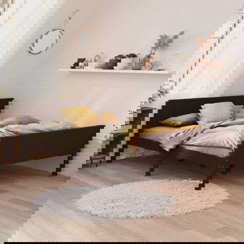 Furnova Posteljni okvir temno rjav iz trdne borovine 160x200 cm, (21943996) Cene