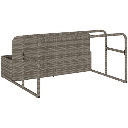  Plovak za bazen Siva 110x100x57 cm Poli ratan Slike