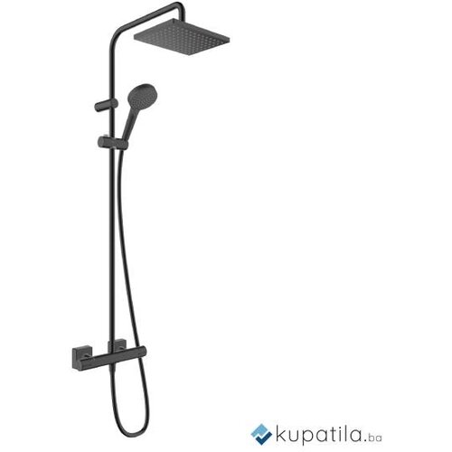  Usponski tu&scaron; termostatski mat crna Vernis 230 Hansgrohe Cijene