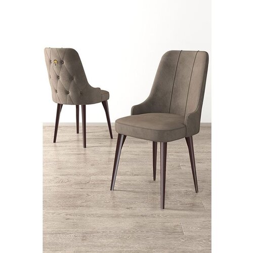 Hanah home Newa - Cappuccino, Brown CappuccinoBrown Chair Set (4 Pieces) Cene