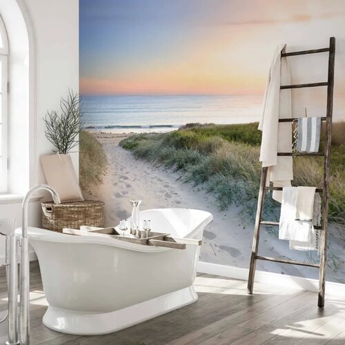  Foto tapeta - Morning walk on the beach 250x175 Vodootporna Cijene