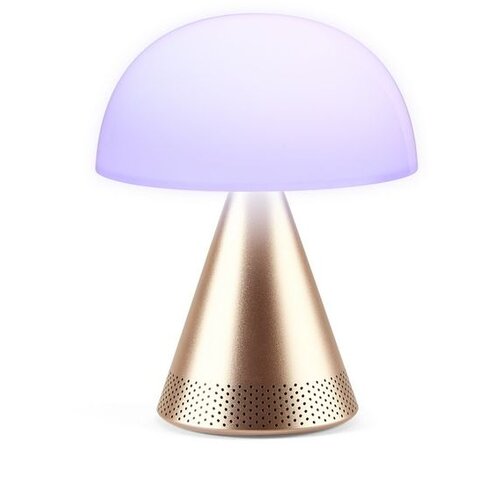 Lexon MINA L AUDIO prijenosna lampa s Bluetooth zvučnikom - Zlatna Slike
