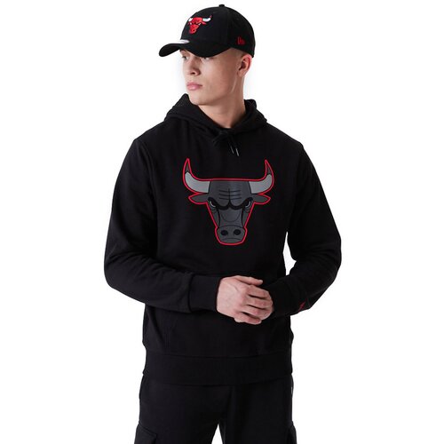 New Era Chicago Bulls Outline Logo pulover sa kapuljačom Slike