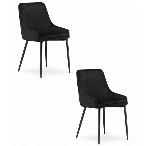 Brandless MONZA Stol - Black Velvet x 2, (22030689) Cene