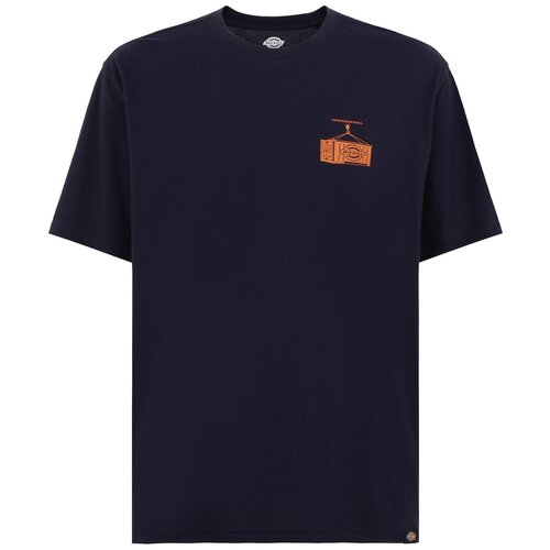 Dickies Majica 'Apison' mornarska / oranžna Cene