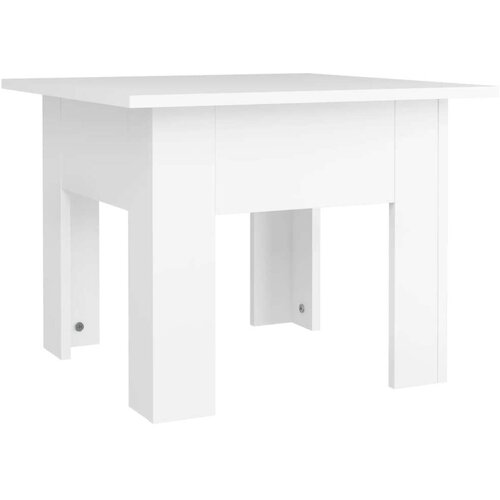 VidaXL stolić za kavu bijeli 55 x 55 x 42 cm od iverice Slike