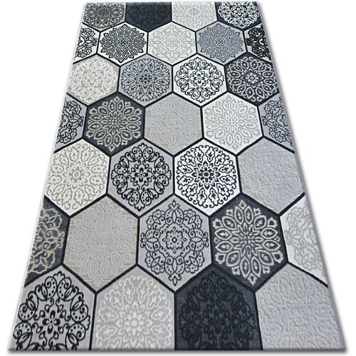 RugsX Preproge Preproga LISBOA 27212/356 Šestkotnik Omet Miodu S 80x150 cm Siva Cene