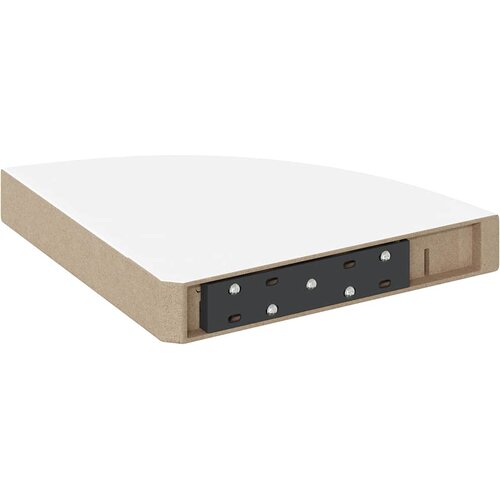  Plutajuće kutne police 4 kom. visoki sjaj bijele 25x25x3,8 cm MDF Slike