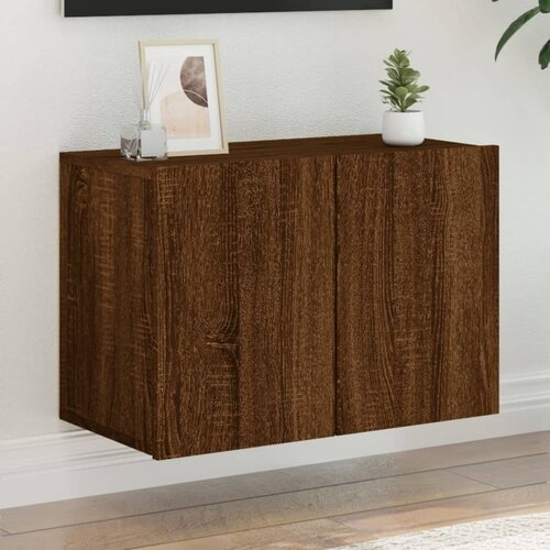  The Living Store Stenska TV omarica rjav hrast 60x30x41 cm - TV Omarica, (21555153) Slike