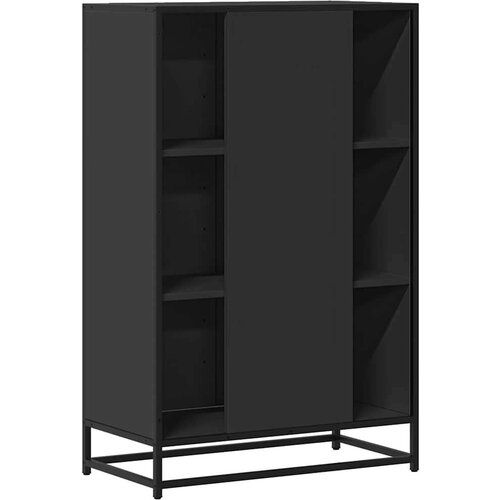 VidaXL Visoka ploča crna 68x35x106,5 cm Konstruirano drvo i metal Slike
