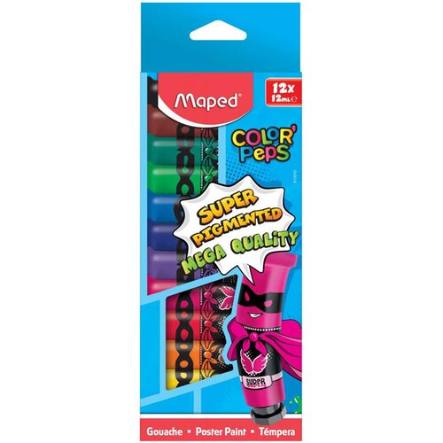 Maped Color Peps, tempera, 12ml, 12K, Maped Cene