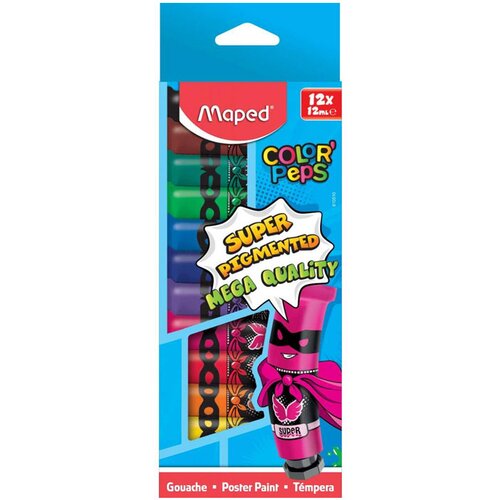 Maped tempera barve Color&apos;Peps, 12 kosov, 12 ml Cene