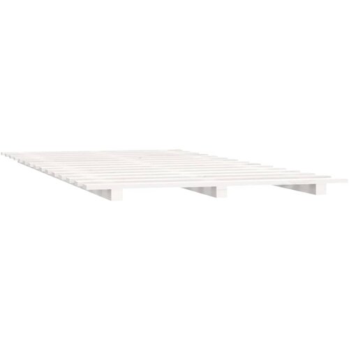  Okvir za krevet bijeli 100 x 200 cm od masivne borovine Slike