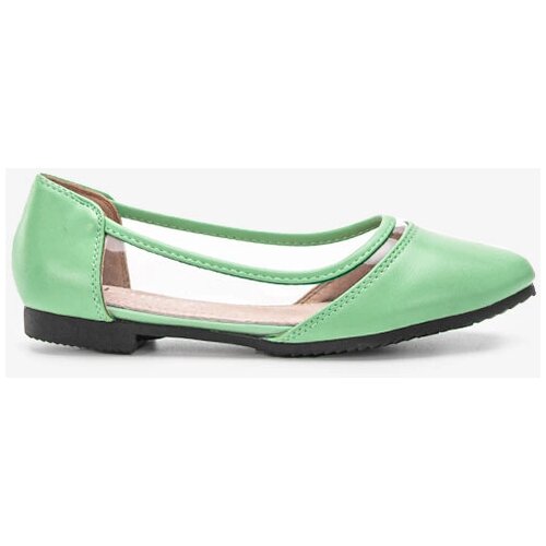 Gemre Green semi-transparent Juva ballet flats Cene