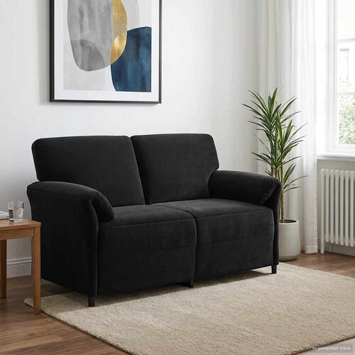 SOFA za dvije osobe Crna 158 x 83 x 95 cm Bar&scaron;un Cijene