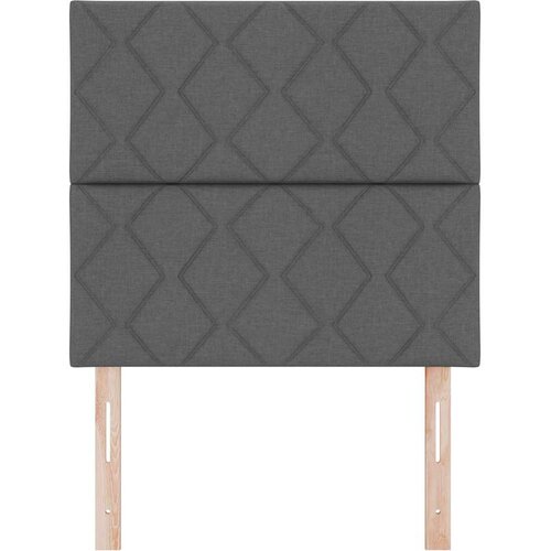  Uzglavlje Tamno siva 90 cm tkanina Slike