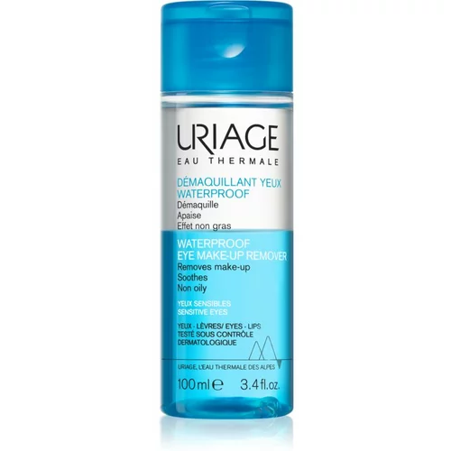 Uriage Hygiène Waterproof Eye Make-up Remover proizvod za skidanje vodootpornog pudera za osjetljive oči 100 ml