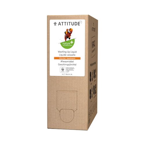 Attitude Tekoče sredstvo za pomivanje z limonino lupino - 4 l Slike