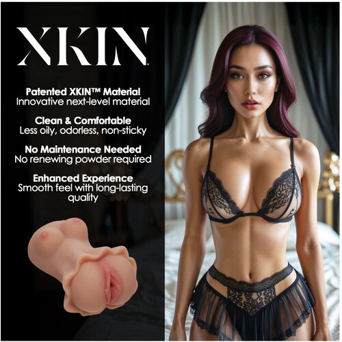 XKIN Enchantress Amara - realistična umetna vagina masturbator (naravna barva) Slike