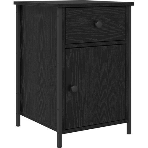  Noćni ormar 2 pcs Crni hrast 40 x 42 x 60 cm Konstruirano drvo Slike