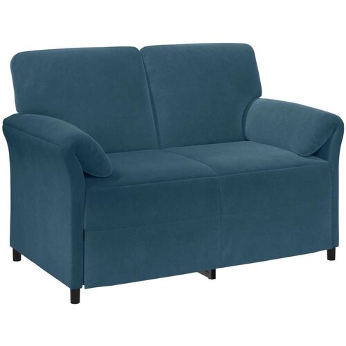 SOFA za dvije osobe Plava 138 x 83 x 95 cm Baršun - Plava 2-Sjedalo (120 cm) Cene