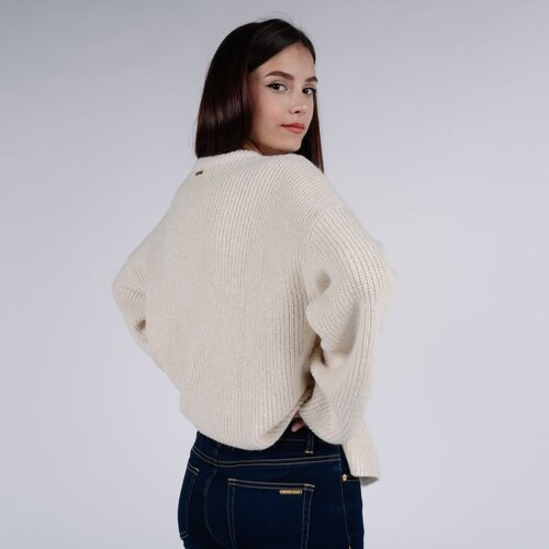 Michael Kors Sweater - SPLIT HIGH LOW SWTR beige Cene