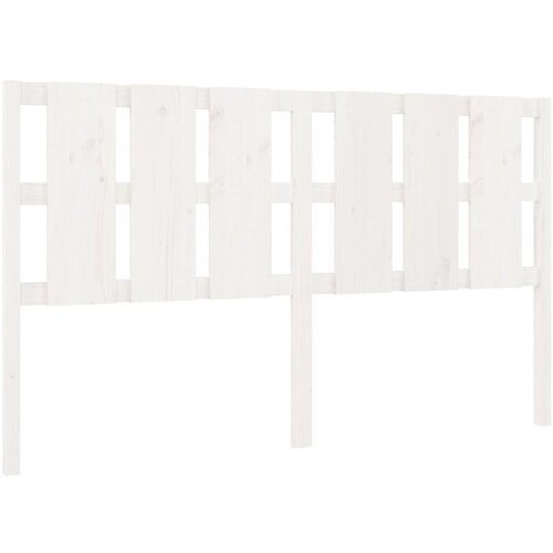 Maison Chic posteljno vzglavje - vzglavna omarica - nočna omarica belo 165,5x4x100 cm trdna borovina, (21705682) Slike