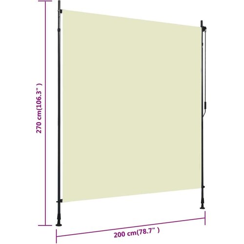  Vanjska roleta 200 x 270 cm krem Slike