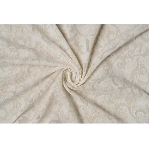 Mendola Fabrics Bež prosojna zavesa 140x260 cm Baroque –