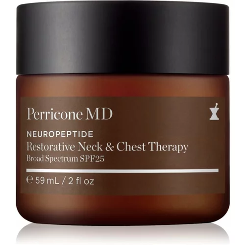 Perricone MD Neuropeptide Restorative krema za učvršćivanje za vrat i dekolte SPF 25 59 ml