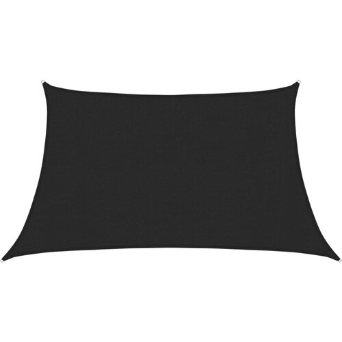  Jedro za za&amp;scaron;titu od sunca 160 g/m&amp;sup2; crno 3/4 x 2 m HDPE Slike