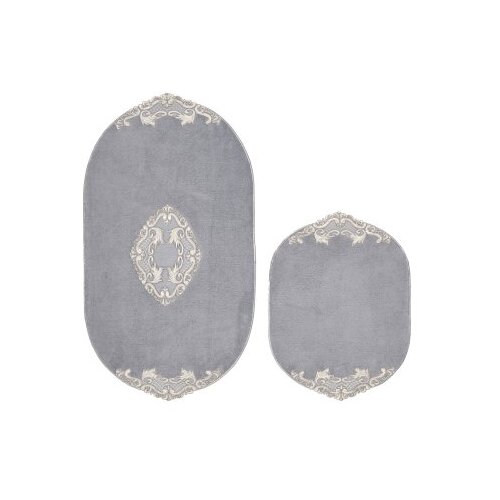  Cot-klzt5-25 Grey Bathmat Set (2 Pieces) Slike