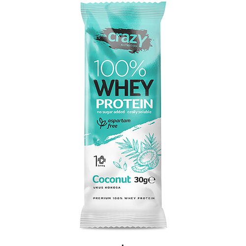 Hiperik whey protein kokos crazy nutrition, 30g Cene