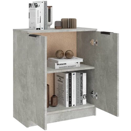  Komoda siva boja betona 60x30x70 cm od konstruiranog drva Slike