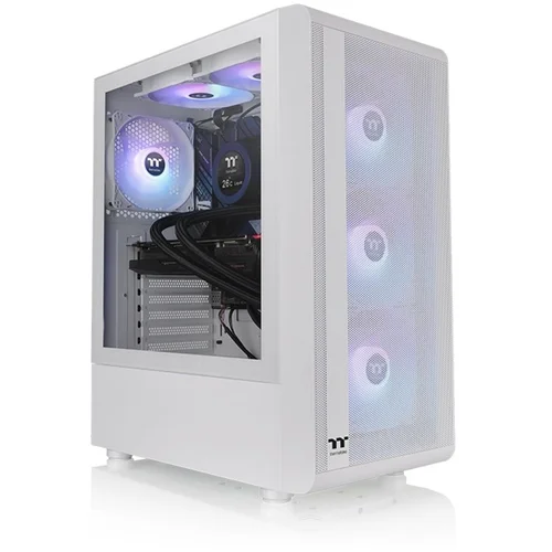 Thermaltake S200 TG ARGB Snow Mid tower, 3x ARGB 120mm Lite front fans